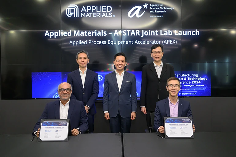 A*STAR and Applied Materials announce new joint lab for semiconductor equipment and local supply chain development