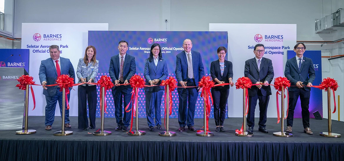 Barnes Aerospace unveils new facility in Singapore to increase engine component repair capacity