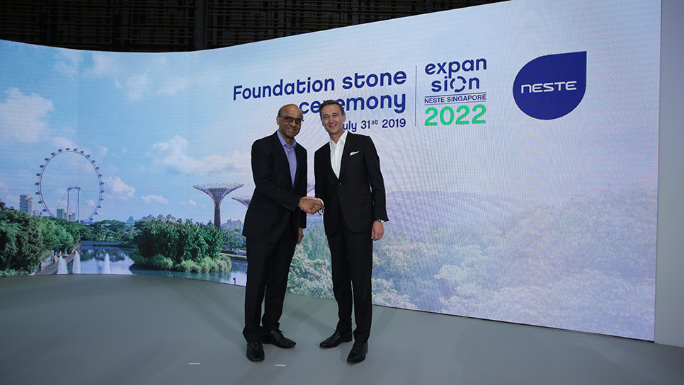 Energy firm Neste expanding in Singapore to increase production of renewable and sustainable products