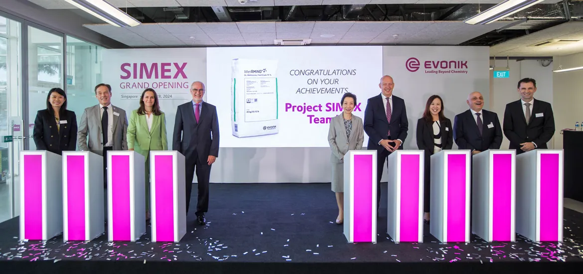 The expansion of Evonik’s MetAMINO® (DL- methionine) production facilities in Singapore site has been completed. 