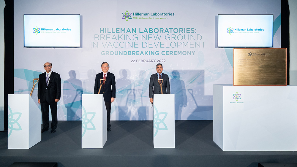 Groundbreaking ceremony of Hilleman Laboratories' manufacturing facility