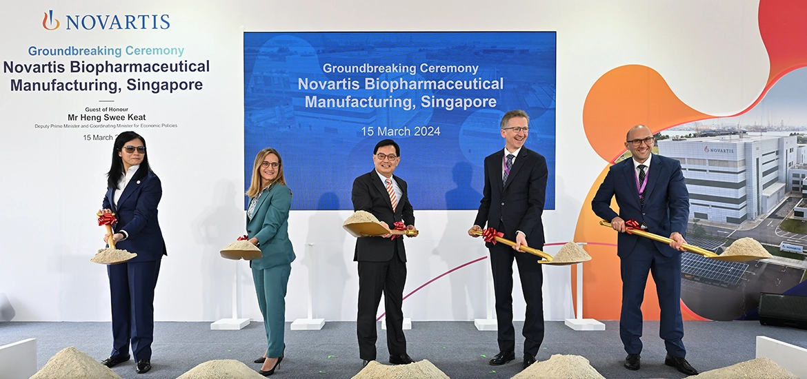 Novartis expands its biopharmaceutical manufacturing site in Singapore