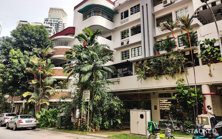 A walk-up apartment block in Tiong Bahru.