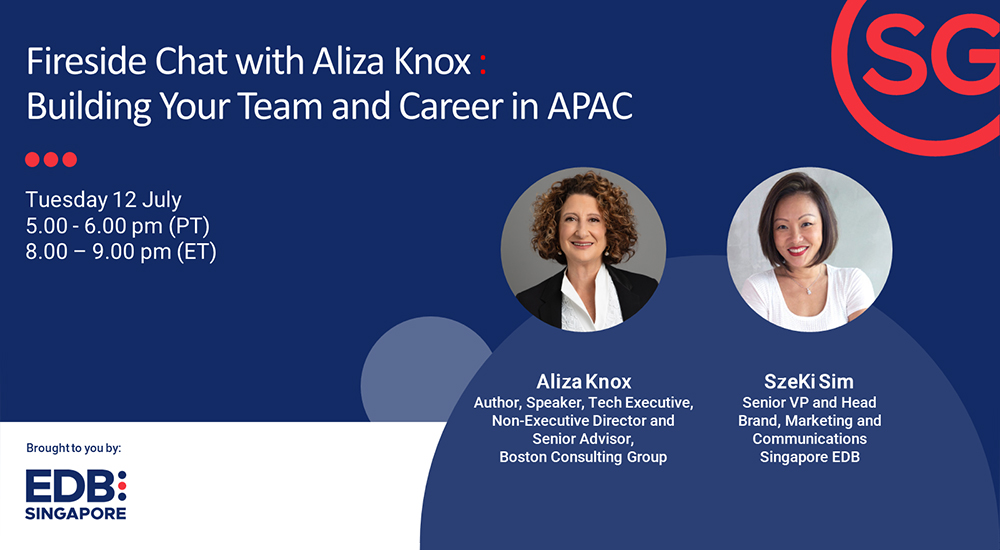 Watch the Singapore EDB’s full interview with Aliza Knox at the link below:
