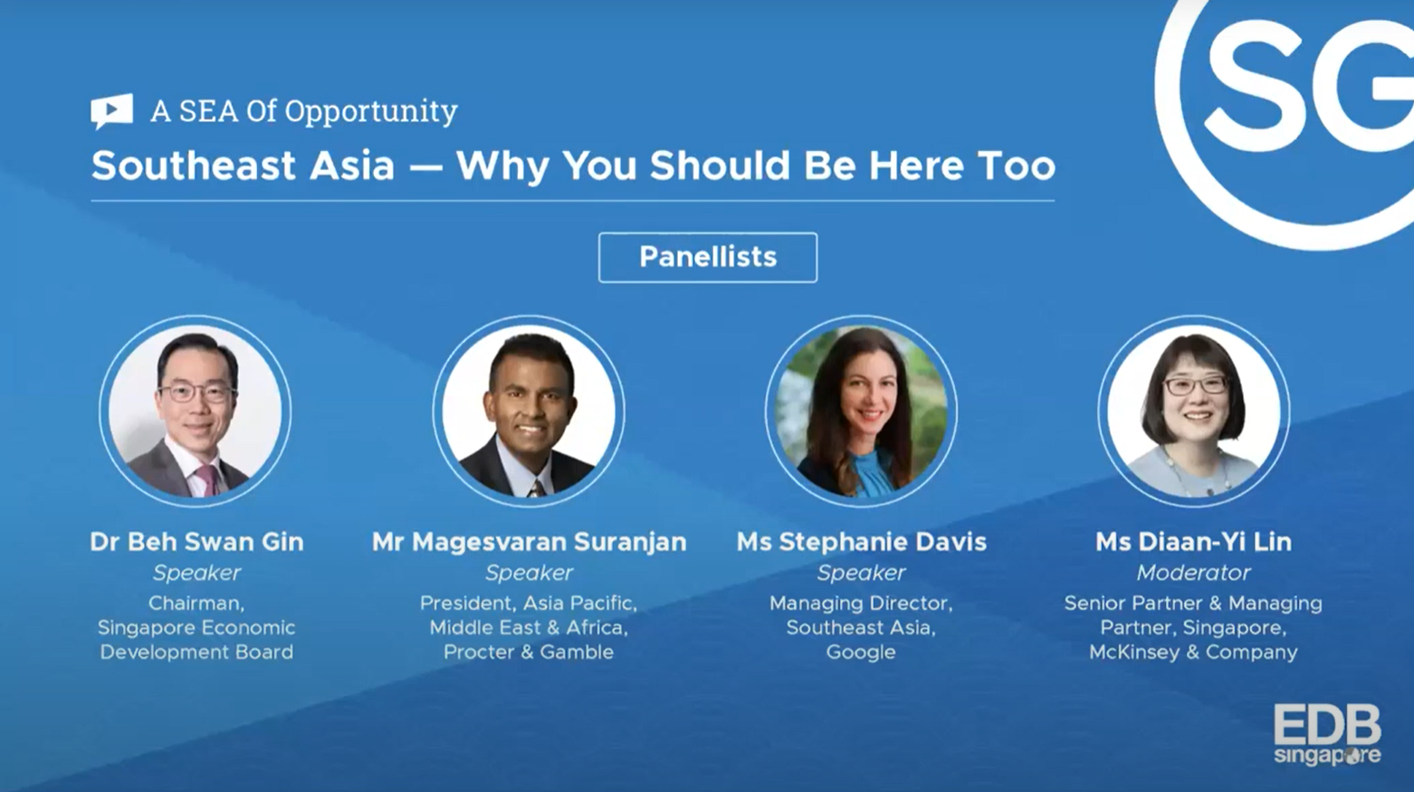 A SEA of Opportunity Webinar Series - Seizing Business Opportunities in Southeast Asia