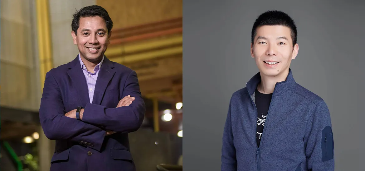 L: Caesar Sengupta, Co-Founder & CEO of Arta; R: Mark Luo, Founder & CEO of Spark Education