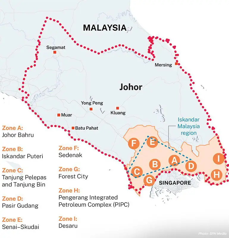 Malaysia-Johor map