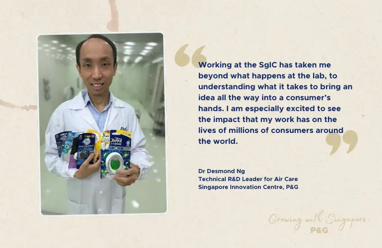 Dr. Desmond Ng’s research and innovation efforts has played a leading role in creating a new generation of car fresheners.