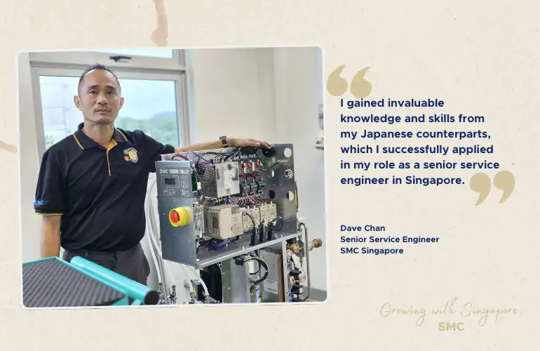 Senior service engineer Dave Chan exemplifies this investment in talent.