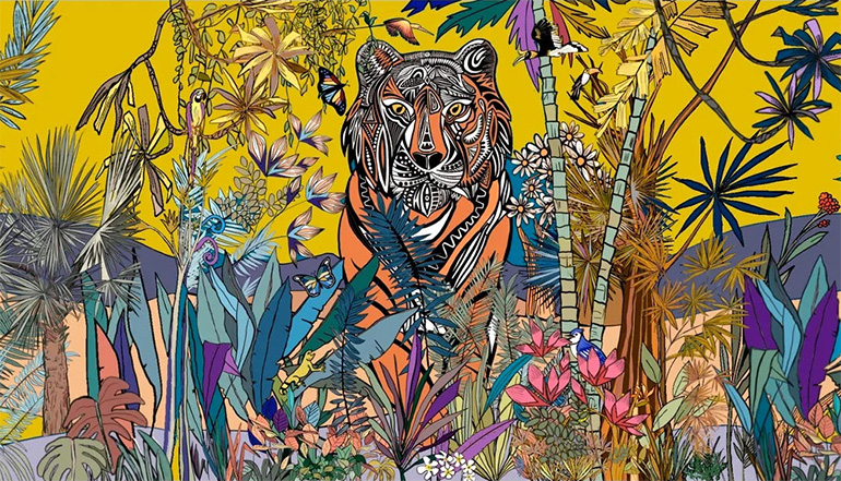 Cécile created these prints in 2022 to commemorate the Year of the Tiger.