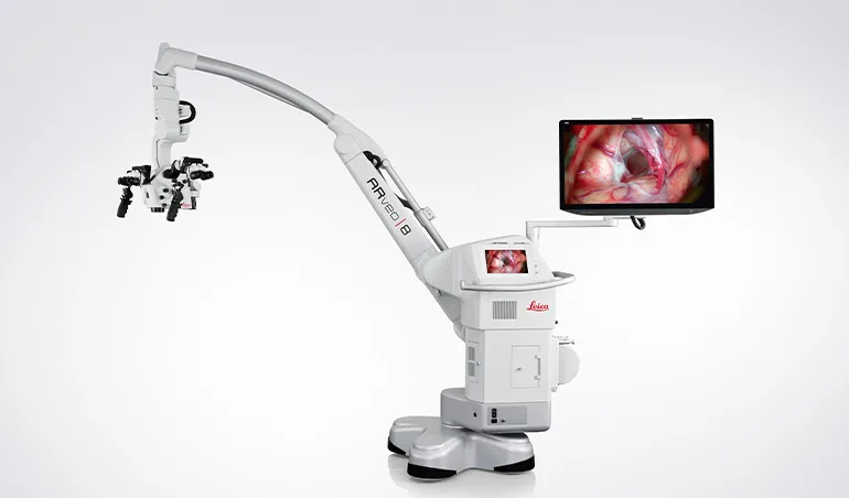 Leica's Evolved ARveo 8 Microscope makes use of augmented reality and ultra-fast processing for improved digital visualisation during neurosurgery.