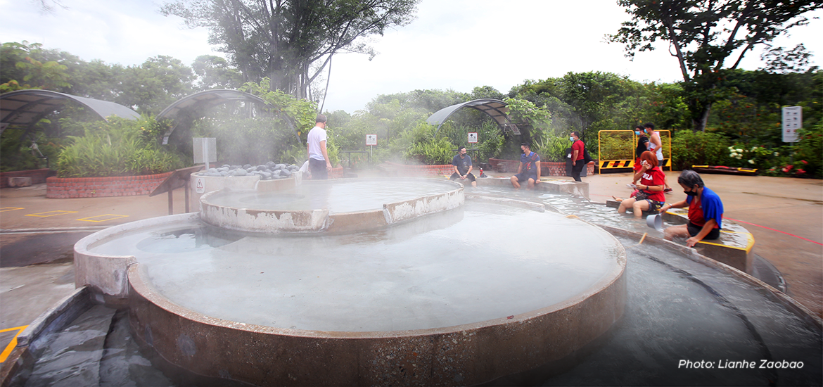 Two known areas with geothermal potential are the Sembawang Hot Spring Park (pictured) and Pulau Tekong.