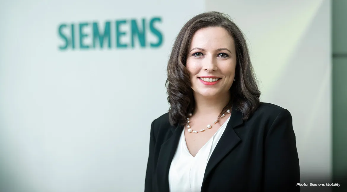 Dr. Katharina Sikora, CFO, Siemens Mobility Singapore & Asia-Pacific.