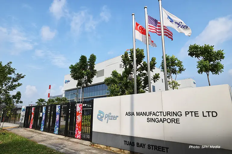 The new plant, an extension of an existing 20-year-old facility, is the first large-scale API manufacturing investment globally by Pfizer in many years. (Photo: SPH Media)