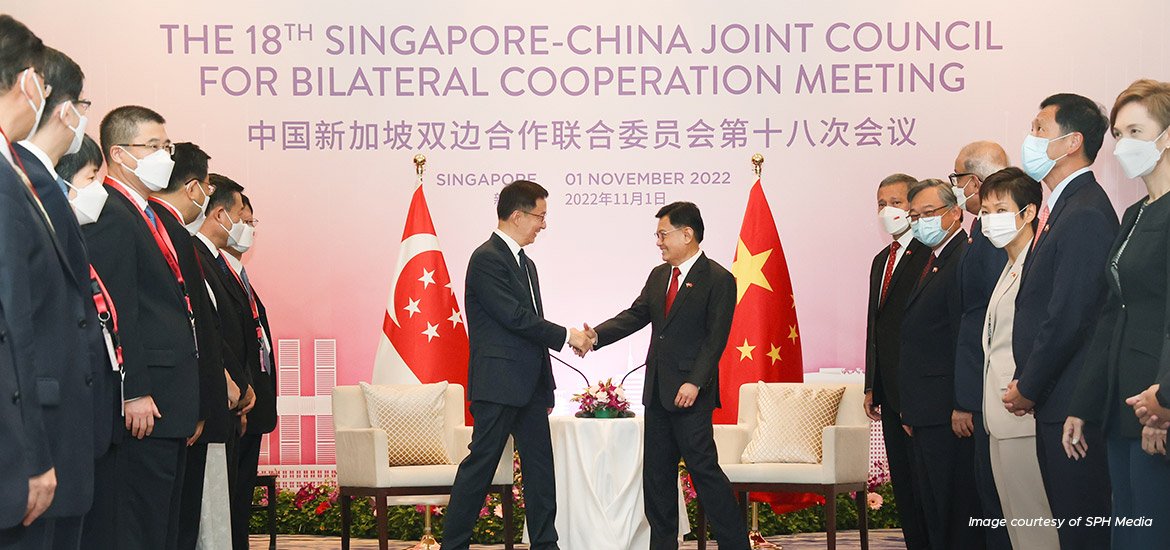 Singapore and China reach 19 deals, boosting ties in green financing, digitalisation masthead image