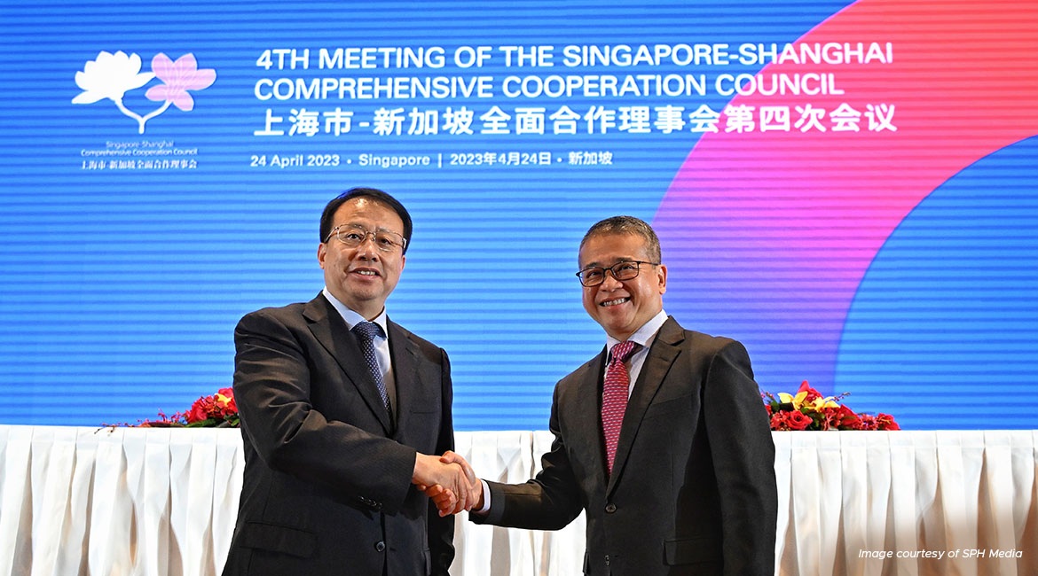Singapore, Shanghai ink record 15 MOUs as bilateral trade grows masthead image