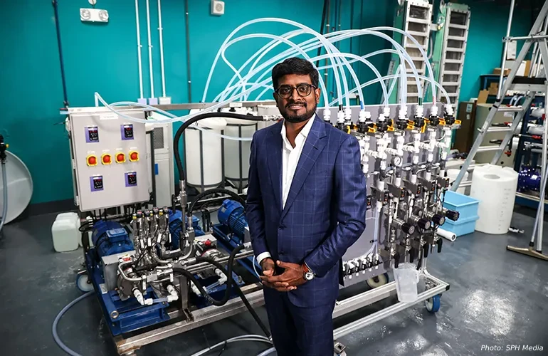 Gradiant’s President Govind Alagappan said Singapore's diverse industrial sectors mean the company  can offer industrial wastewater treatment services to multiple industries from a single location.