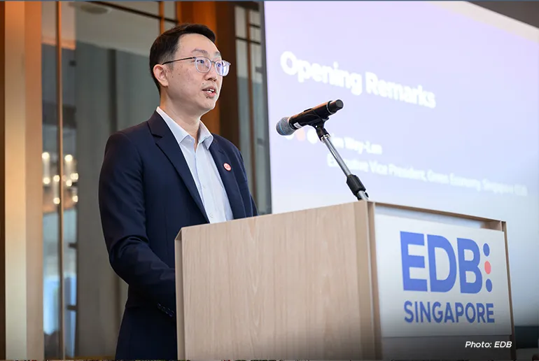 EDB executive vice-president Lim Wey-Len outlined ways that Singapore can aid the region’s renewables transition.