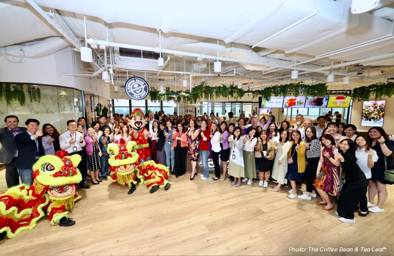 The CBTL Singapore team celebrates the opening of Home Grounds, the brand’s GHQ.