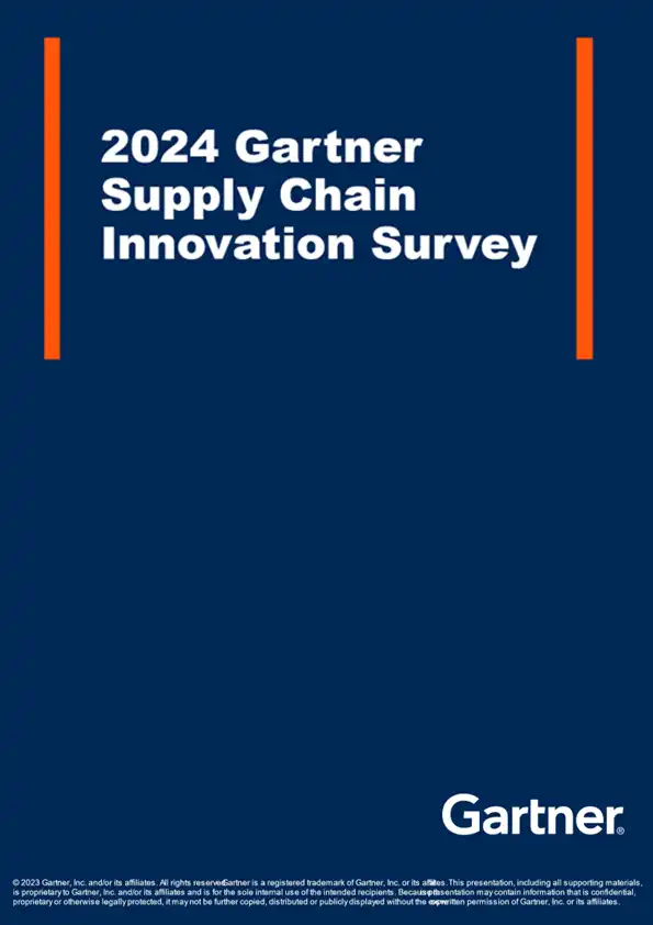 Findings from 2024 Gartner Supply Chain Innovation Survey