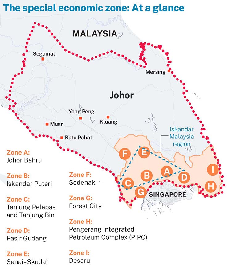 the special economic zone map